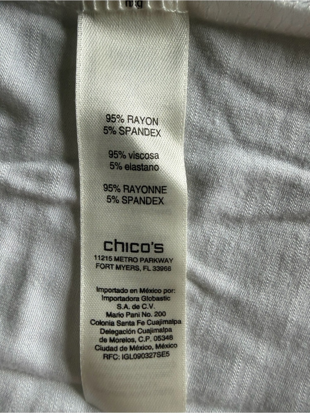 CHICO’S Weekends Slub Zip Hoodie Jacket Optic White Size 3 Women’s XL NWT - Picture 14 of 15
